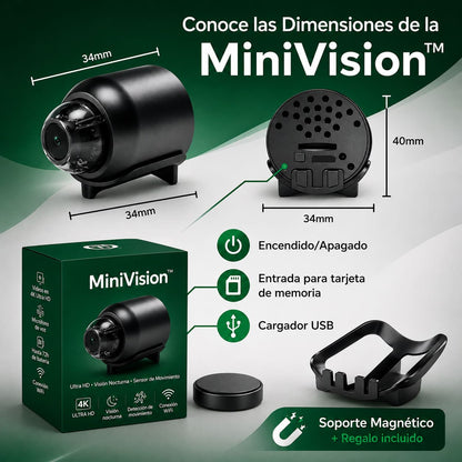 MiniVision™ – Mini Cámara 4K Inteligente